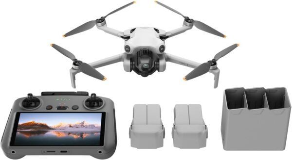 DJI Mini 4 Pro Fly More Combo Plus with DJI RC 2 (Screen Remote Controller), Folding Mini-Drone with 4K HDR Video Camera for Adults, 2 Extra Intelligent Flight Batteries Plus for 45-Min Flight Time - Image 9