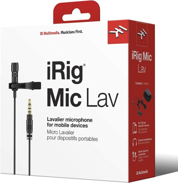 IK Multimedia iRig Mic Lav Compact Lavalier for Smartphones and Tablets - Image 8