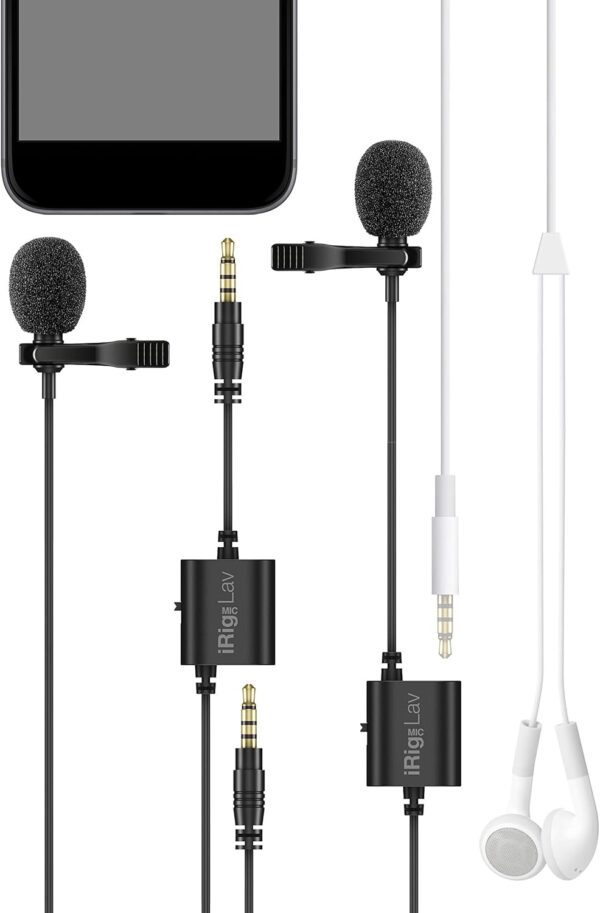 IK Multimedia iRig Mic Lav Compact Lavalier for Smartphones and Tablets (Two-Pack) - Image 7