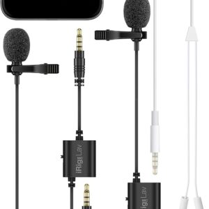 IK Multimedia iRig Mic Lav Compact Lavalier for Smartphones and Tablets (Two-Pack)