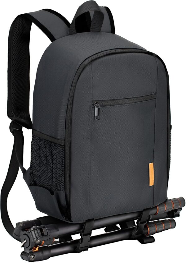 TARION Camera Backpack Bag Small - Professional DSLR Camera Bag with Waterproof Rain Cover Laptop Compartment Photograhy Backpack Case Black TB-S - Image 8